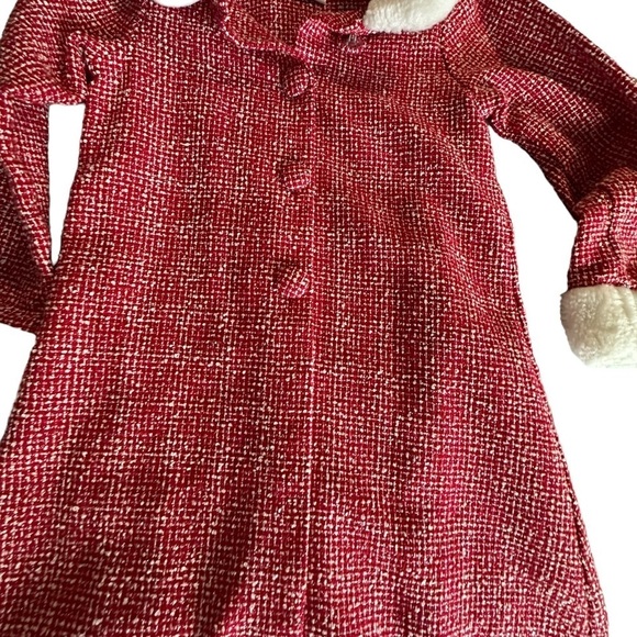 Dollie and Me Sparkly Christmas Red Jacket size 6X - Picture 2 of 5